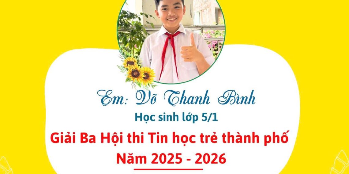 KẾT QUẢ HỘI THI TIN HỌC TRẺ CẤP THÀNH PHỐ NĂM 2026